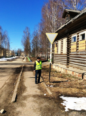 Рейд по проверке дорожного полотна в Тотемском районе