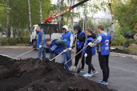 Субботник в сквере Терешковой 2019 год